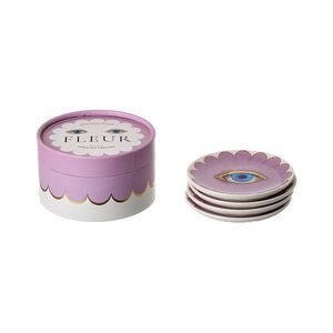 Jonathan Adler Fleur Coasters, Purple